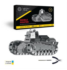 Колекційна модель-конструктор Metal Time Nimble Fighter Танк Renault FT-17 механічний (MT010)