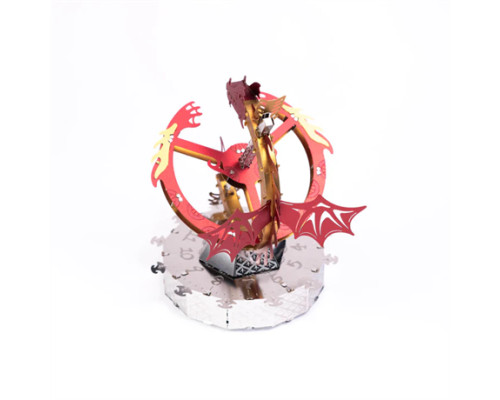 Колекційна модель-конструктор Metal Time Sun Chaser Dragon Stand Clock Сонячний годинник (MT025)