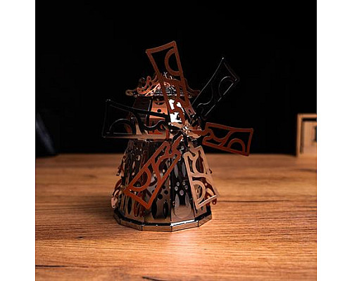 Колекційна модель-конструктор Metal Time Mysterious Mill Млин електронний двоколірна (MT054) Колекційна модель-конструктор Metal Time Mysterious Mill Млин електронний двоколірна (MT054)
