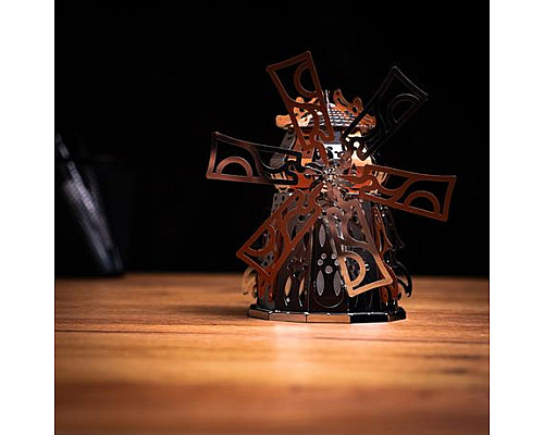 Колекційна модель-конструктор Metal Time Mysterious Mill Млин електронний двоколірна (MT054) Колекційна модель-конструктор Metal Time Mysterious Mill Млин електронний двоколірна (MT054)