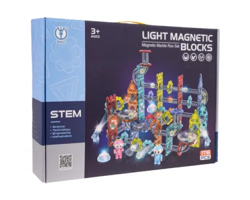 Набір магнітного конструктора Luminous Ball Magnetic Bricks 176 ел.