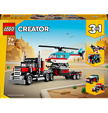 Конструктор LEGO Creator Бортова вантажівка з гелікоптером 270 деталей (31146)