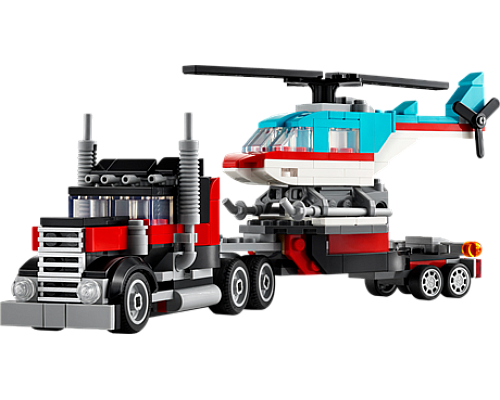 Конструктор LEGO Creator Бортова вантажівка з гелікоптером 270 деталей (31146)