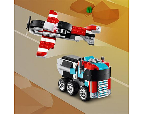 Конструктор LEGO Creator Бортова вантажівка з гелікоптером 270 деталей (31146)