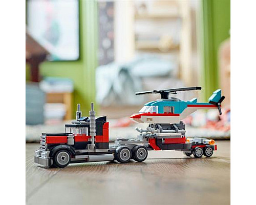 Конструктор LEGO Creator Бортова вантажівка з гелікоптером 270 деталей (31146)