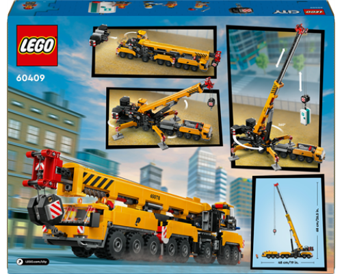 Конструктор LEGO City Жовтий пересувний будівельний кран 1116 ел. (60409)