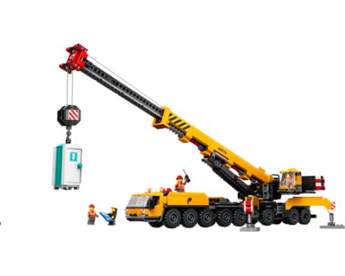 Конструктор LEGO City Жовтий пересувний будівельний кран 1116 ел. (60409)