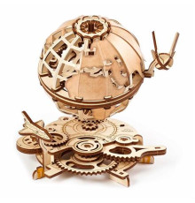 Дерев'яний механічний 3D конструктор Ugears Глобус (70128)