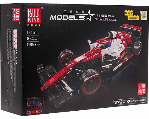 Дитячий конструктор машинка F1 на дистанційному керуванні Червона 1185 ел. Дитячий конструктор машинка F1 на дистанційному керуванні Червона 1185 ел.