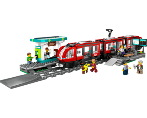 Конструктор LEGO City Трамвай і вокзал у центрі міста 811 ел. (60423)