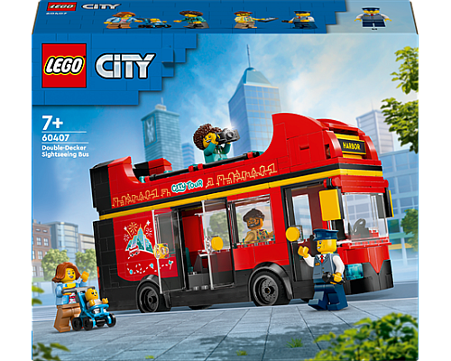 Конструктор LEGO City Червоний двоповерховий екскурсійний автобус 384 ел. (60407) Конструктор LEGO City Червоний двоповерховий екскурсійний автобус 384 ел. (60407)