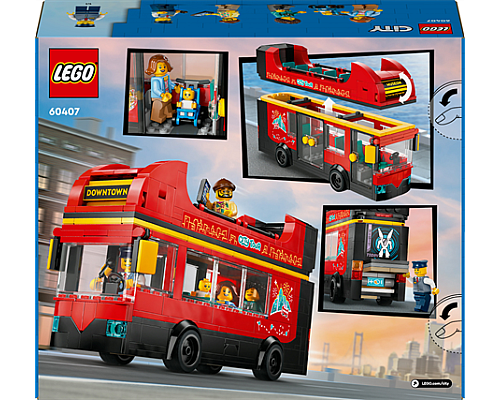 Конструктор LEGO City Червоний двоповерховий екскурсійний автобус 384 ел. (60407) Конструктор LEGO City Червоний двоповерховий екскурсійний автобус 384 ел. (60407)