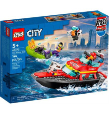 Конструктор LEGO City Човен пожежної бригади 144 ел. (60373)