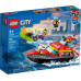 Конструктор LEGO City Човен пожежної бригади 144 ел. (60373)