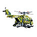 Дитячий конструктор Alpha Військовий гелікоптер та машинка на дистанційному керуванні 676 ел, зелено-чорний