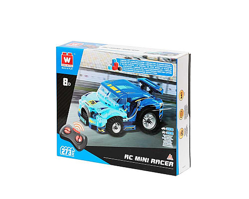 Дитячий конструктор Alpha Гоночне авто міні на дистанційному керуванні 269 ел, синьо-чорний