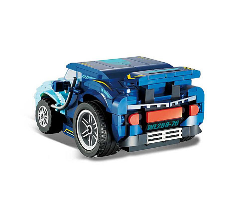 Дитячий конструктор Alpha Гоночне авто міні на дистанційному керуванні 269 ел, синьо-чорний