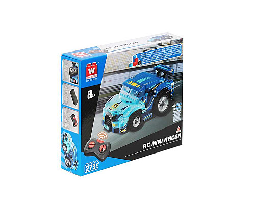 Дитячий конструктор Alpha Гоночне авто міні на дистанційному керуванні 269 ел, синьо-чорний