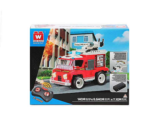 Дитячий конструктор Alpha Рятувальна машина на дистанційному керуванні 296 ел, червоно-біла