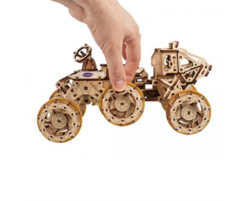 Дерев'яний механічний 3D конструктор Ugears Пілотований марсохід (70206)