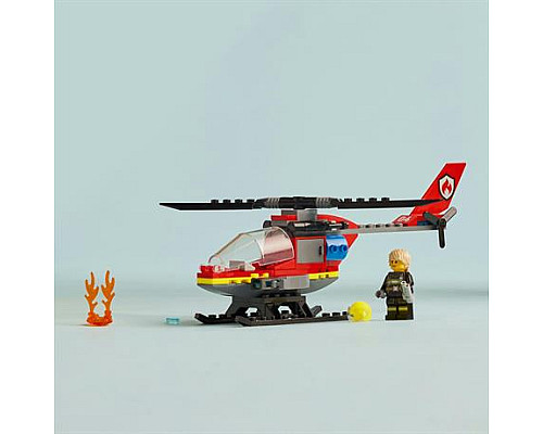 Конструктор LEGO City Пожежний рятувальний гелікоптер 85 деталей (60411)