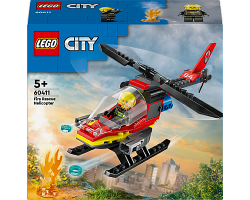 Конструктор LEGO City Пожежний рятувальний гелікоптер 85 деталей (60411)