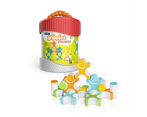 Магнітний конструктор Guidecraft Grippies Stackers, 16 ел. (G8313)