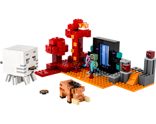 Конструктор LEGO Minecraft Засідка біля порталу в Нижній світ 352 ел. (21255) Конструктор LEGO Minecraft Засідка біля порталу в Нижній світ 352 ел. (21255)