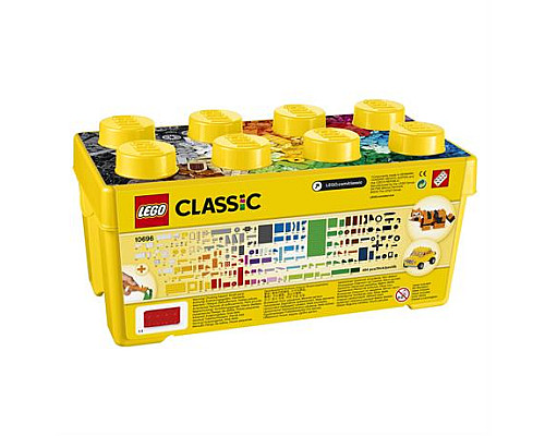 Конструктор LEGO Classic Коробка кубиків для творчості середнього розміру 484 деталі (10696) Конструктор LEGO Classic Коробка кубиків для творчості середнього розміру 484 деталі (10696)