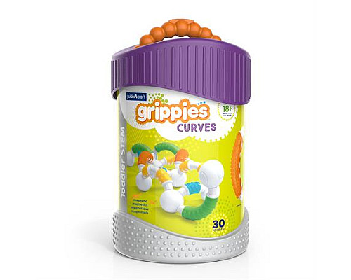 Магнітний конструктор Guidecraft Grippies Curves, 30 ел. (G8320) Магнітний конструктор Guidecraft Grippies Curves, 30 ел. (G8320)