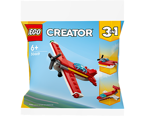 Конструктор LEGO Creator Культовий червоний літак 3 в 1, 51 деталь (30669) Конструктор LEGO Creator Культовий червоний літак 3 в 1, 51 деталь (30669)