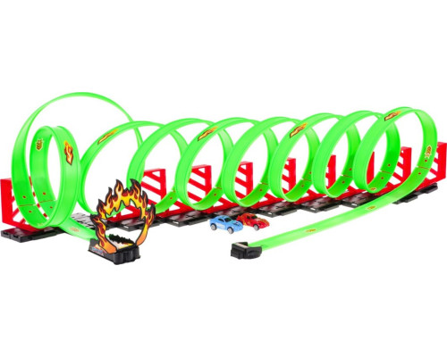 Дитяча екстремальна гоночна траса 3+ петлі 360 градусів + 2 ралійні машини + Конструктори 36 шт.