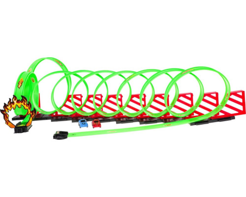 Дитяча екстремальна гоночна траса 3+ петлі 360 градусів + 2 ралійні машини + Конструктори 36 шт.