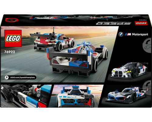 Конструктор LEGO Speed Champions Автомобілі для перегонів BMW M4 GT3 і BMW M Hybrid V8 676 ел. (76922)