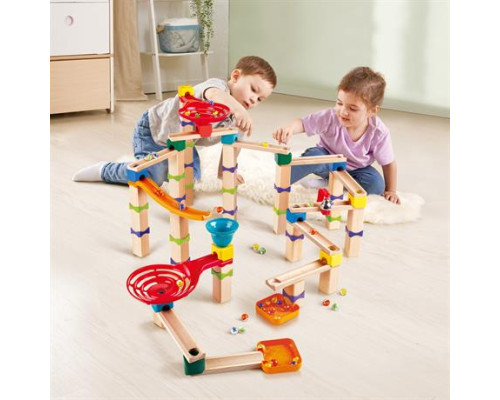 Конструктор-лабіринт Hape Marble Run Трюки та повороти 129 ел. (E1100)