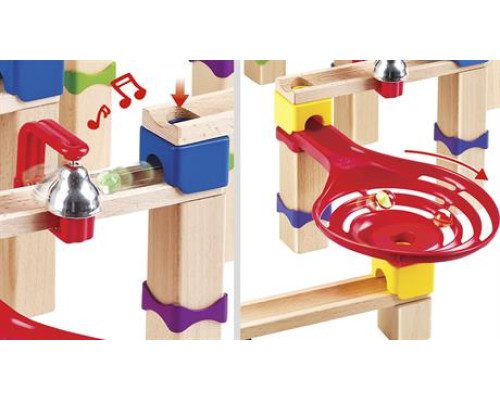 Конструктор-лабіринт Hape Marble Run Трюки та повороти 129 ел. (E1100)