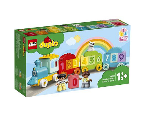 Конструктор LEGO DUPLO Creative Play Поїзд із цифрами Вчимося рахувати 23 деталі (10954)
