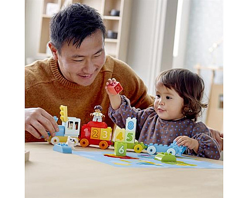 Конструктор LEGO DUPLO Creative Play Поїзд із цифрами Вчимося рахувати 23 деталі (10954)