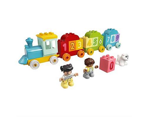 Конструктор LEGO DUPLO Creative Play Поїзд із цифрами Вчимося рахувати 23 деталі (10954)