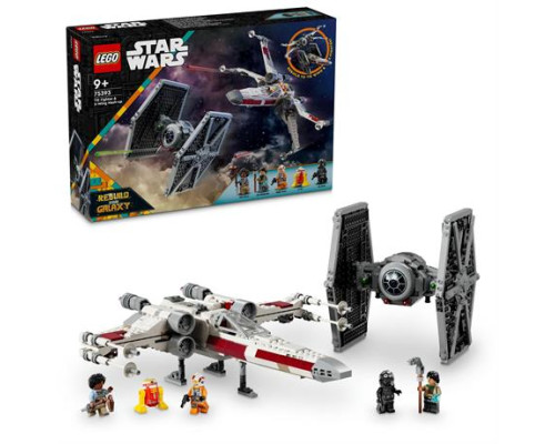 Конструктор LEGO Star Wars Збірний пакет Винищувач TIE і Корабель X-wing 1063 ел. (75393)