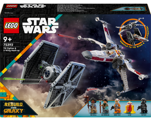 Конструктор LEGO Star Wars Збірний пакет Винищувач TIE і Корабель X-wing 1063 ел. (75393)