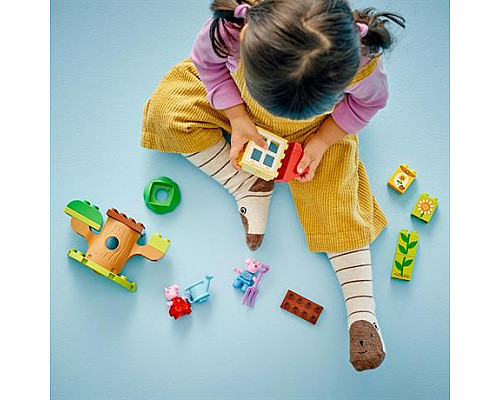 Конструктор LEGO DUPLO Сад і будиночок на дереві Пеппи 20 деталей (10431)