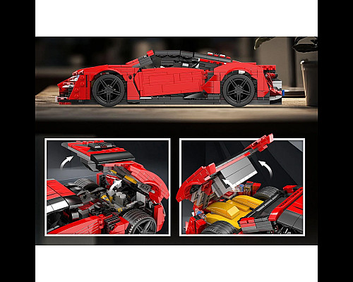 Дитячий конструктор Ramiz Спортивні автомобілі 1311 ел, червоний