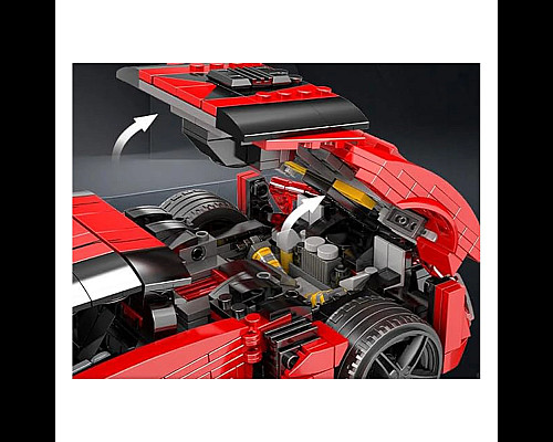 Дитячий конструктор Ramiz Спортивні автомобілі 1311 ел, червоний