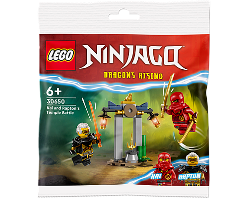 Конструктор LEGO NINJAGO Битва за Храм Кая і Раптона 47 деталей (30650) Конструктор LEGO NINJAGO Битва за Храм Кая і Раптона 47 деталей (30650)