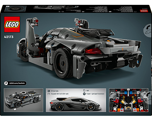 Конструктор LEGO Technic Koenigsegg Jesko Absolut сірий гіперкар 801 ел. (42173) Конструктор LEGO Technic Koenigsegg Jesko Absolut сірий гіперкар 801 ел. (42173)