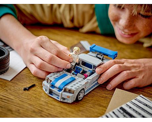 Конструктор LEGO Speed Champions Подвійний форсаж Nissan Skyline GT-R R34, 319 деталей (76917)