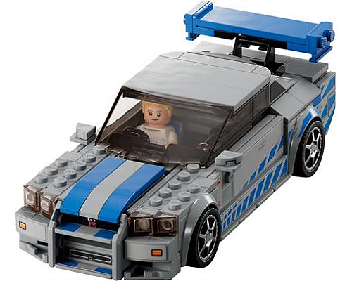 Конструктор LEGO Speed Champions Подвійний форсаж Nissan Skyline GT-R R34, 319 деталей (76917)