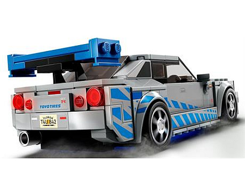 Конструктор LEGO Speed Champions Подвійний форсаж Nissan Skyline GT-R R34, 319 деталей (76917)