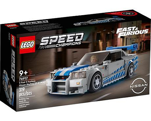 Конструктор LEGO Speed Champions Подвійний форсаж Nissan Skyline GT-R R34, 319 деталей (76917)